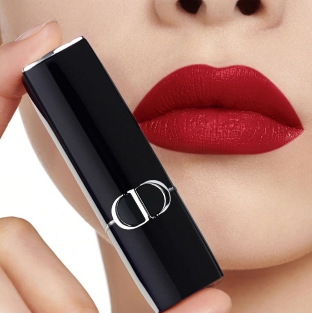 Dior Lipstick: Rouge (Red 999), Velvet Finish, Sealed, New